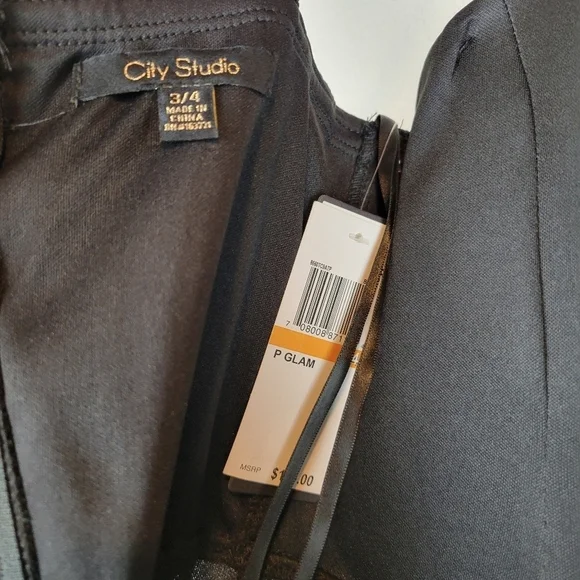 NWT City Studios Junior Sweetheart-Neck Tiered Dress on Blacl Size 12 - Picture 8 of 13